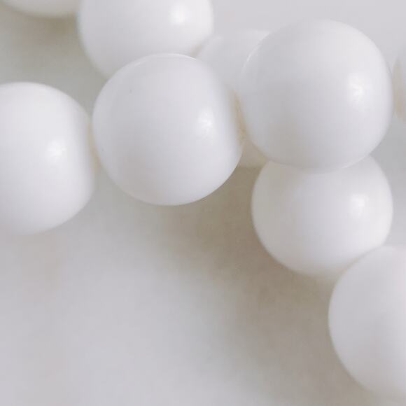 Vintage Signed K.J.L. for Avon Black Rose White Bead Necklace Gold Tone 1980s - Picture 14 of 16